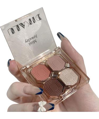 XGZ Eyeshadow Makeup Shimmer Glitter Eye Shadow Long Lasting Self-Adhesive Eye Shadow Neutral Cosmetic Eye Shadow 4 Colors - Buy Online on GoSupps.com