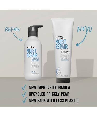 KMS MoistRepair Cleansing Conditioner for Dry & Damaged Hair 275ml Cleaning Detangling & Protective with Recycled Prickly Pear Vegan Formula - Buy Online on GoSupps.com
