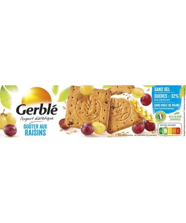 Gerbl Reduced Content Raisin Snack Low Sugar and Salt-Free Biscuits 20 Biscuits 360 g 178781 - Buy Online on GoSupps.com