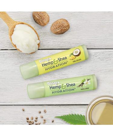 Blistex Hemp & Acai Lip Moisturizer 2 Pack - Raspberry Ginger & Cherry Cream - 0.15 oz Each - Buy Online on GoSupps.com