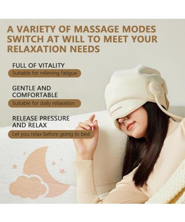 Ikeener 360 Electrical Head Massage Device - Portable Heat & Kneading Cap for Pain Relief Stress Relief & Deep Sleep - 4 Adjustable Modes - Buy Online on GoSupps.com