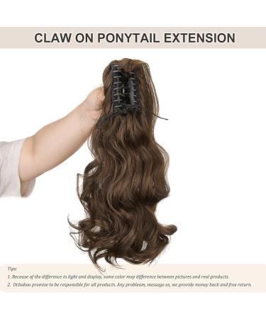 Dcbaboo 18inch Claw Clip in Ponytail Hair Extensions Long Wavy Ponytail Extension Curly Synthetic Pony tails Natural Wave One Piece Hairpiece Fake Ponytail for Women Dark Brown/Light Auburn 18 inch 150g Dark Brown/Light Auburn - Buy Online on GoSupps.com