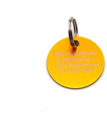 Customizable Dog Brand Pocket with Push Button Engraving | Synthetic Leather | 30mm in Blue Black Red Yellow | Perfect for Tax Brands - Buy Online on GoSupps.com