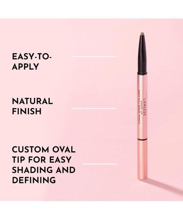 Lawless Soft Fill Brow Pencil - Pecan | Custom Oval Tip for Defined & Shaped Brows | Plush Spoolie for All-Day Natural Look - Shop Internationally - Buy Online on GoSupps.com