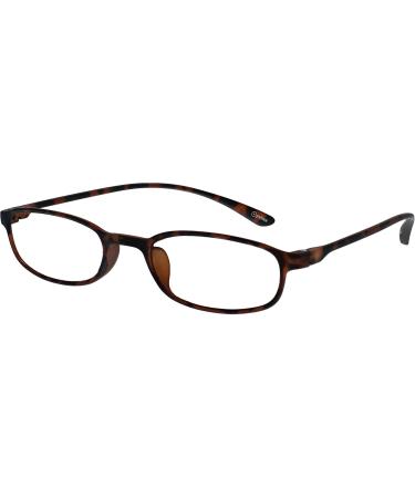 Opulize Fly Pocket Size Reading Glasses - 2-Pack Matt Black & Brown | Super Lightweight +2.50 Diopters for Men & Women - Buy Online on GoSupps.com