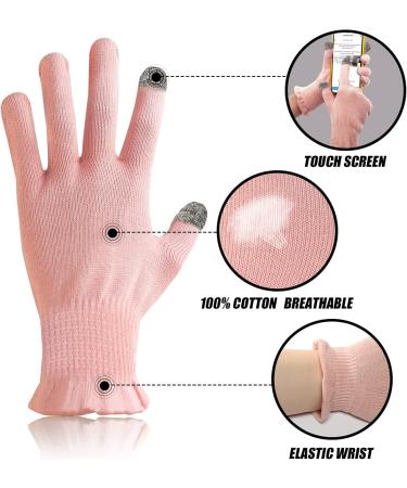 Donfri Touchscreen Cotton Gloves for Neurodermatitis & Eczema - Moisturizing Thin Work Gloves for Dry Hands (Size M) - 1 Pair - Buy Online on GoSupps.com