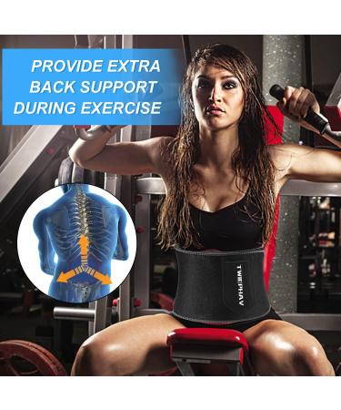 Buy Twiephav Slimming Belt | Adjustable Neoprene Fitness Sauna Sweat Belt for Men & Women - Enhance Weight Loss & Workout Results - Buy Online on GoSupps.com