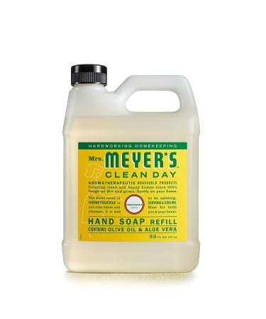Mrs. Meyer's Honeysuckle Hand Soap Refill - 33 oz Biodegradable Formula - Buy Online on GoSupps.com