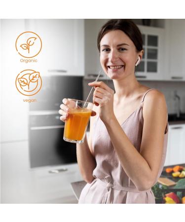 Organic Turmeric Powder (Curcuma Longa) - High Curcumin Strength - 200g Pack - Certified UK Organic - Ideal for Smoothies, Milkshakes, Soups, Baking - Filler & Preservative-Free by Herbal Magic - Buy Online on GoSupps.com