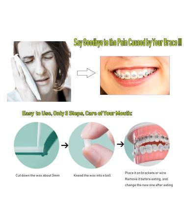 Orthodontic Wax for Braces 10 Pack - Relieve Pain and Irritation - White Flavorless Dental Wax - Buy Online on GoSupps.com