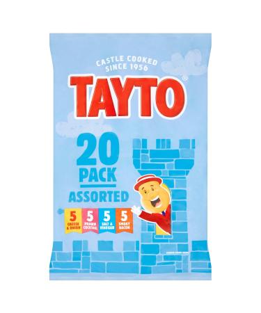 Tayto Assorted Flavour Potato Crisps 20 x 25g