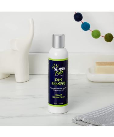 Young King Hair Care Kids Shampoo for Boys | Cleanse & Hydrate Natural Curls | Plant-Based & Harm-Free | 8 oz - Buy Online on GoSupps.com
