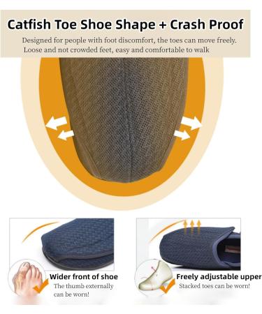 Extra Wide Diabetic Shoes for Men & Women - Adjustable Slip-On Walking Shoes for Edema Plantar Fasciitis Bunions & Foot Pain Relief - Black Camo Size 7 - Buy Online on GoSupps.com