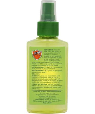 Natural Mosquito Guard Repellent Spray 4oz - Travel Friendly Bug Spray for Outdoor Use - Buy Online on GoSupps.com