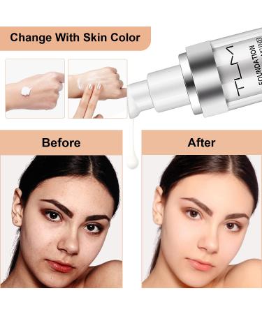 30ml TLM Concealer Cover Flawless Colour Changing Warm Skin Tone Foundation - Nude Liquid Makeup Base - Buy Online on GoSupps.com