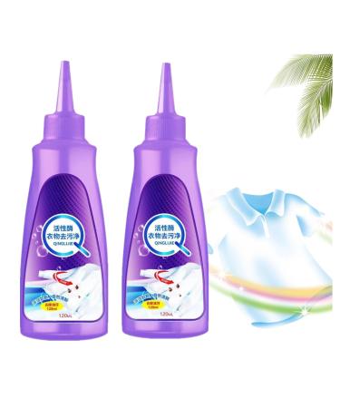 Active Enzyme Clothing Stain Remover - White Shirt Guardian Active Enzymatic Laundry Cleaning Stubborn Stains Cleaner Clothing Quick Laundry Dry Cleaner (2PCS)