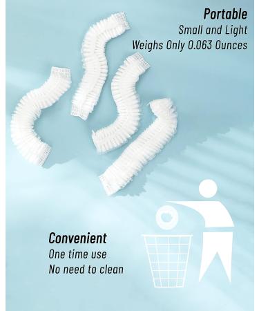 150 Pcs Extra Large Disposable Shower Caps for Women - Thick Elastic Hair Cap for Shower Spa Salon - 20inch - Buy Online on GoSupps.com