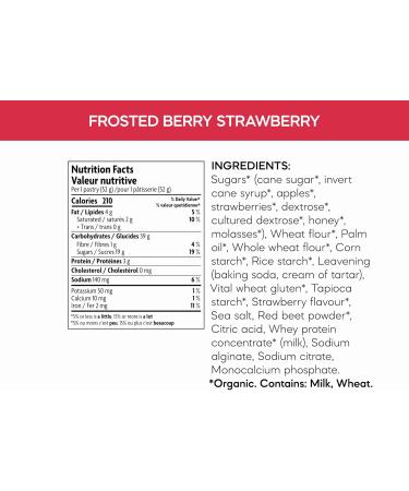 Nature's Path Organic Strawberry Frosted Toaster Pastries 312g Box - Buy Online on GoSupps.com