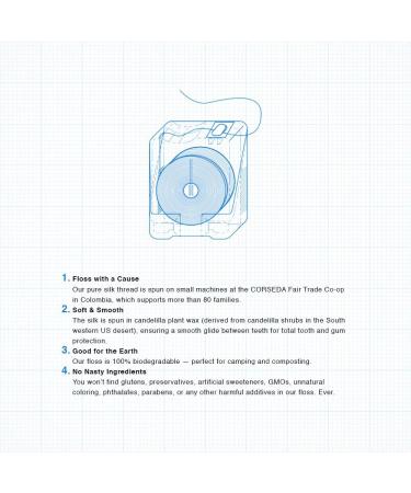 Radius Natural Biodegradable Silk Floss - Eco-Friendly 33 Meters 3 Pieces | International Shipping - Buy Online on GoSupps.com