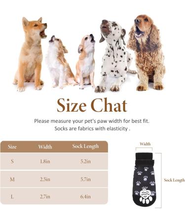 Xinzistar Dog Socks 2 Pairs | Anti-Slip Paw Protectors for Dogs | Adjustable Straps & Grips | Indoor Outdoor Wear | Small Medium Large Dogs - Buy Online on GoSupps.com