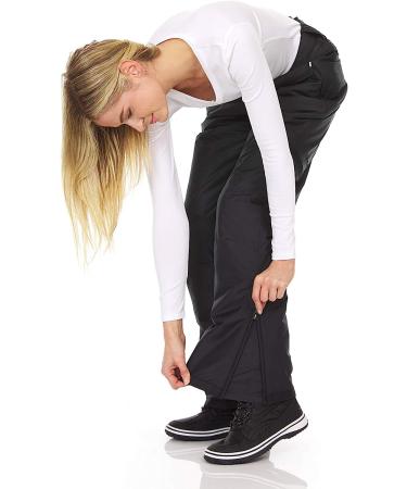 Arctic Quest Women's Insulated Ski & Snow Pants - Small, Padded Black | Waterproof & Warm - Buy Online on GoSupps.com