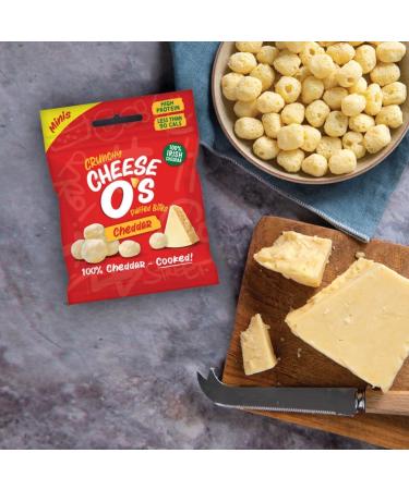 CheeseO's Minis Crunchy Puffed Cheese Snacks | Variety Multipack 20 x15g | High Protein | Low Carb | Keto Friendly | Vegetarian | Gluten Free Multi Variety - Buy Online on GoSupps.com
