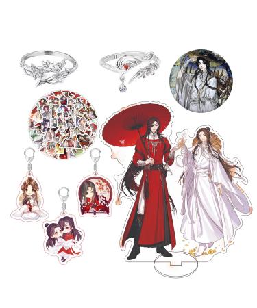 Heaven Official's Blessing Cosplay Rings Tian Guan Ci Fu Offen from Acryl Hua Cheng keychain xie lian brooch character sticker set 17 pieces - Buy Online on GoSupps.com