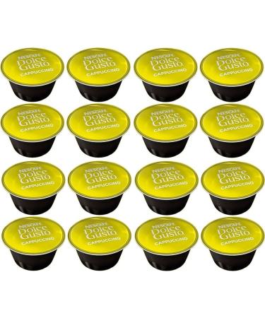 Dolce Gusto 50 x Cappuccino Coffee Pods Only (NO MILK PODS) Sold Loose - Buy Online on GoSupps.com