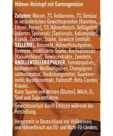 DREISTERN Chicken Pot with Rice 400g | Delicious & Extra Filling Stew in Recyclable Tin - Order Internationally! - Buy Online on GoSupps.com