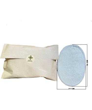 HUMINA Loofah Shower Sponge Pad - Natural Exfoliating 3 Count (1 Pack) - Buy Online on GoSupps.com