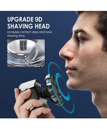 SenhE Electric Shaver Replacement Heads 9head Handle Shavers Replacement Heads DoubleRing Extreme Speed Shaver Replacement Heads Universal For Wet And Dry Bald - Buy Online on GoSupps.com