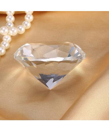 Nail Art Display Diamond 2 Colors Glass Crystal Base Shiny Decoration Manicure Accessories Display Tools for Hand Model Shoot Ornament(60MM White) - Buy Online on GoSupps.com
