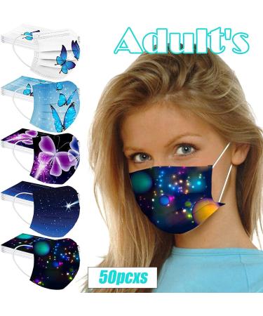 Winfer 50/100 Pack Disposable 3-Layer Mouth Protection - Breathable Colored Face Masks for Adults | Stylish Bandana Scarf for Men & Women - C-4 - Buy Online on GoSupps.com