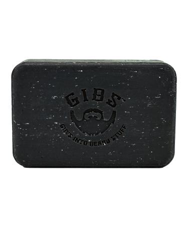 GIBS Grooming BBC Charcoal Bar - Deodorizing Soap 6 oz - Spicy Cardamom, Pepper, Leather & Clove - Buy Online on GoSupps.com
