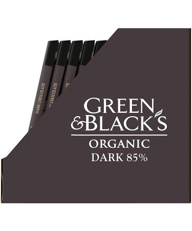 Green & Black's Organic Dark Chocolate Bar - 85% Cacao, 10 Pack of 3.17 oz Bars - Buy Online on GoSupps.com