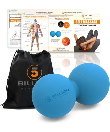 5BILLION Peanut Massage Ball - Double Lacrosse & Mobility Ball for Physical Therapy - Deep Tissue Massage Tool for Muscle Relaxation - Acupoint Massage Blue - Buy Online on GoSupps.com