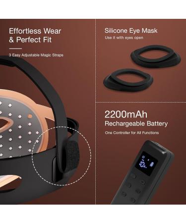Red Light Therapy Mask | 3 Energy Modes | 560 Beams | Rechargeable | Lightweight & Auto-Off | Perfect Gift for Her - Buy Online on GoSupps.com