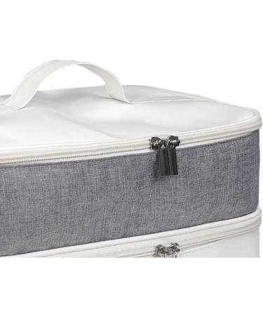 OIIBWQ Double Layer Travel Carrying Case Hair Accessories Tool Storage Bag for Hair Dryer Brush Hair Accessories - Buy Online on GoSupps.com