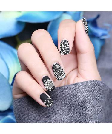 Niceneeded 5pcs Nail Art Stamps - Flower Stamping Plate Kit for DIY Nail Decoration | Perfect for Women & Girls - Buy Online on GoSupps.com