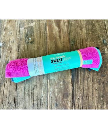 Facesoft 3 Pack Mini Sweat Workout Towels - Super Soft & Absorbent - Black Pink Blue - Eco-Friendly 100% Cotton - Yoga Towel - 10x9 inches - Buy Online on GoSupps.com