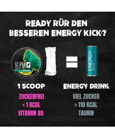 SCOOPER Energy Iced Box 80mg Extra Strong Lemon | 2 x Extra Strong Iced Cola 2 x Extra Strong Iced Lemon Tea | 4 x 7.2g - Buy Online on GoSupps.com
