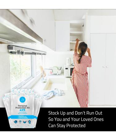 pH Advantage Personal Protection Kit TO GO Sanitary Kit for Optimal Protection Includes 1 Each of Face Covering Gloves Cleansing Wipes & Sanitizing Gel 10 - Pack - Buy Online on GoSupps.com