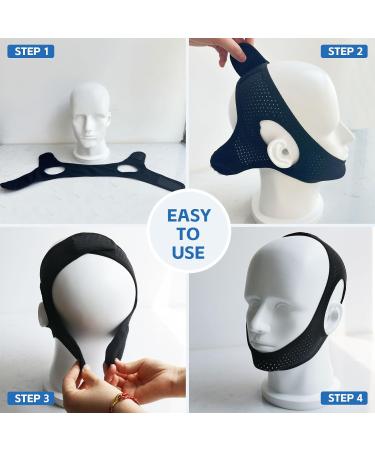 Adjustable CPAP Chin Strap for Snoring Relief | Breathable Anti-Snoring Solution for Men & Women - Buy Online on GoSupps.com