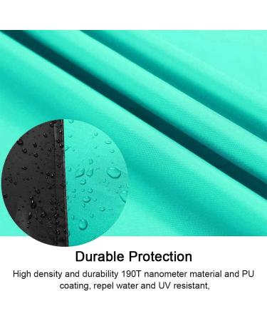 Roctee XL Bicycle Cover - Waterproof, Wind, Rain, Snow Proof - Outdoor Bike Cycle Cover with Storage Bag - 78.7''x27.6''x43.3'' - Black & Aqua Green - Buy Online on GoSupps.com