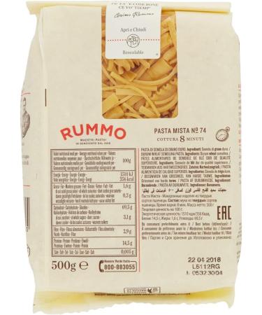  Italian Gourmet E.R. Rummo Pasta Mista N. 74 Durum Wheat Semolina Pasta 500 g + Box Italian Gourmet Polpa di Pomodoro 400 g - Buy Online on GoSupps.com