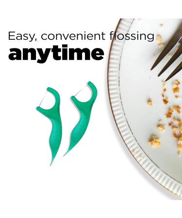 GUM EEZ-Thru Dental Floss with Ring Holder - Mint 90 Count | Best Dental Care for Fresh Breath - Buy Online on GoSupps.com