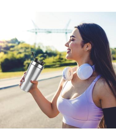 Pofibo Stainless Steel Protein Shaker 750ml | BPA-Free Leak-Proof Protein Shake Bottle with Steel Ball | Ideal Fitness Shaker for Protein Powder - Buy Online on GoSupps.com