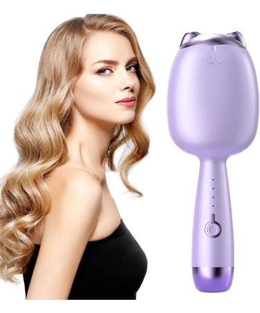 Waver Hair Tool - 32mm Cat Paw Temperature Control Curling Wand with 4 Gears - Cartoon Portable Egg-Roll Hairstyle Waver Portable Curling Iron for Travel Daily Life Maijia Purple - Buy Online on GoSupps.com