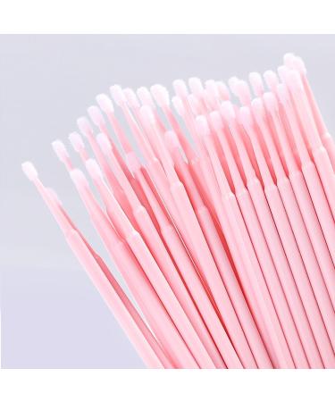 300pcs Disposable Microbrush Applicators Microfiber Wands JASSINS Eyelash Extensions Applicator Brush False Eyelashes Brush Clean Mascara swabs(2.0mm With Container) PINK - Buy Online on GoSupps.com