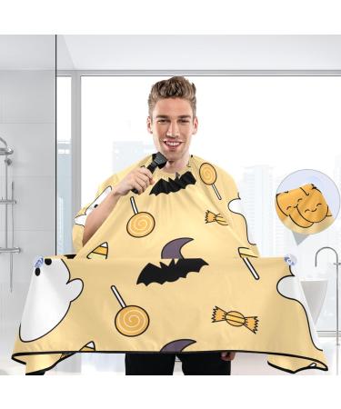 Waterproof Barber Cape - Halloween Ghost Pumpkin & Cheetah Haircut Bib for Men & Women | Unisex Hair Cutting Cape - Buy Online on GoSupps.com